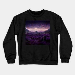 alien world landscape Crewneck Sweatshirt